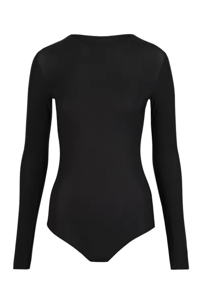 Maison Margiela Technical Jersey Bodysuit Woman Black