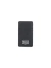 Maison Margiela Textured Black Wallet With Numerical Print In Black