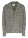 Maison Margiela Textured Button-up Cardigan In Gold