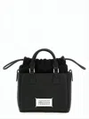 Maison Margiela Textured Calf Leather Tote Bag With Drawstring Closure And Chain Strap In White