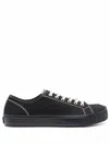 Maison Margiela Tabi Split-toe Cotton-canvas Trainers In Black