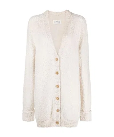 Maison Margiela Cardigans In White