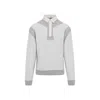Maison Margiela Cotton Hoodie With Pointed Collar And Side Pockets In Grey