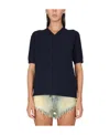 Maison Margiela Textured Knit Top In Black
