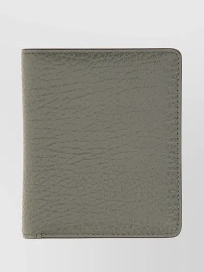 Maison Margiela Textured Leather Wallets Collection In Brown
