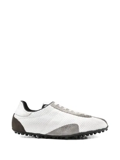 Maison Margiela Textured Panelled Sneakers In Multi