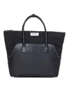 Maison Margiela The 5ac Shopping Large Black Shoulder Bag In Black