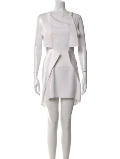 Pre-owned Maison Margiela The Ruby Mini Dress In Neutral