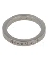 Maison Margiela Thin Logo Ring Woman Ring Silver Size 4 Silver In Silver