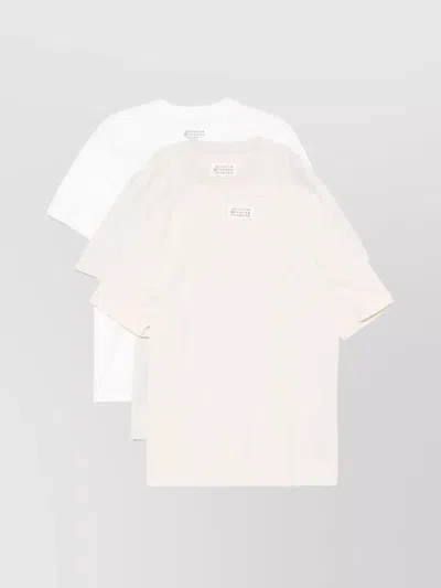 MAISON MARGIELA THREE-PACK CREW NECK COTTON T-SHIRTS