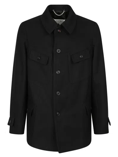 Maison Margiela Three-quarter Coats In Black