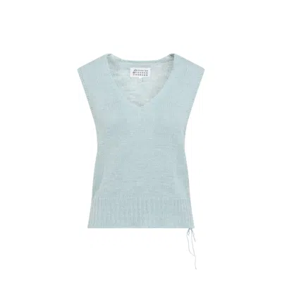 Maison Margiela Tiffany Hemp Vest In Blue
