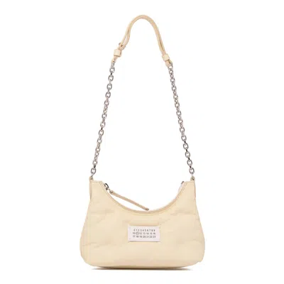 Maison Margiela Toile Sheepskin Bags In Nude