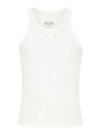 MAISON MARGIELA RIBBED-KNIT TOP