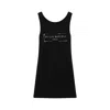 Maison Margiela Logo Stamp Tank Top In Black