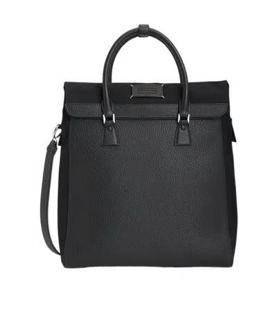 Maison Margiela Top Handle Backpack In Black