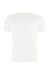 Maison Margiela Cotton Knit T-shirt In Beige