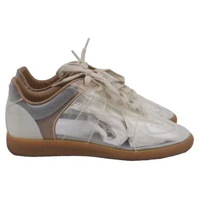 MAISON MARGIELA TRANSPARENT REPLICA SNEAKERS IN WHITE PVC