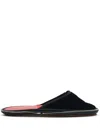 Maison Margiela Travel Round-toe Slippers In Black