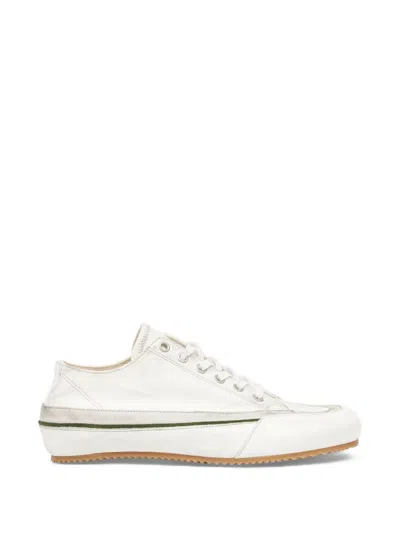 Maison Margiela Traveller Lace-up Sneakers In White