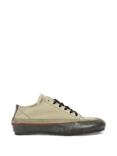 Maison Margiela Traveller Panelled Sneakers In Green