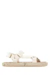 Maison Margiela White Canvas Trekking Sandals In T1003