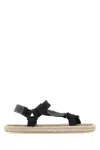 Maison Margiela Textured Fabric Strappy Trek Sandals In T8013