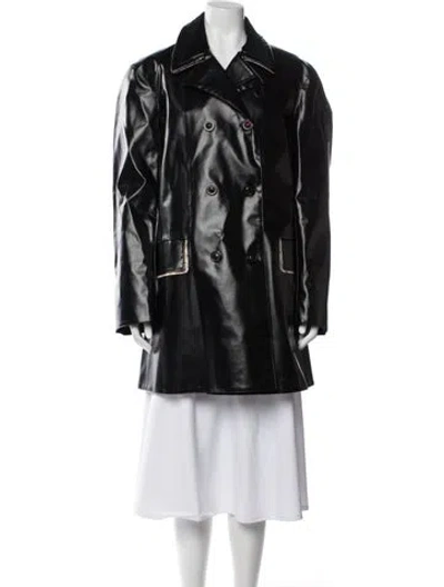Pre-owned Maison Margiela Trench Coat In Black