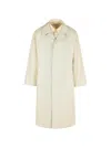 Maison Margiela Cotton Trench Coat With Point Collar And Side Pockets