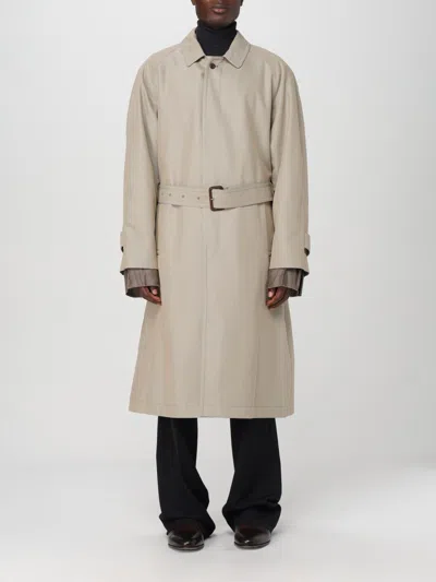 Maison Margiela Trench Coat  Men Color Beige In Grey