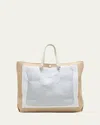 Maison Margiela Trompe L'oeil Glam Slam Tote Bag In Taupegreige