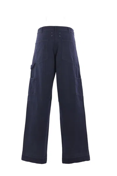 Maison Margiela Trousers In Blue