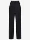 Maison Margiela Wool Trousers In Black