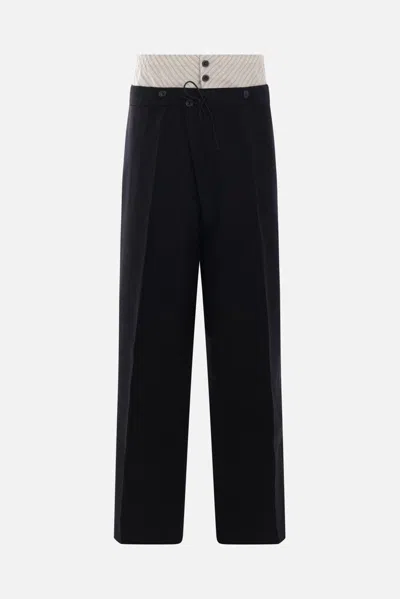 Maison Margiela Trousers In Black