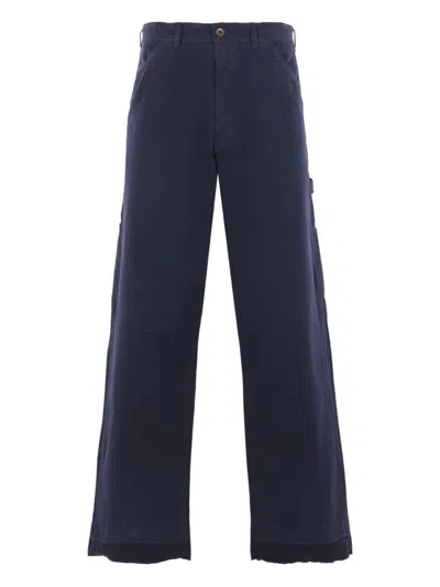 Maison Margiela Trousers In Blue