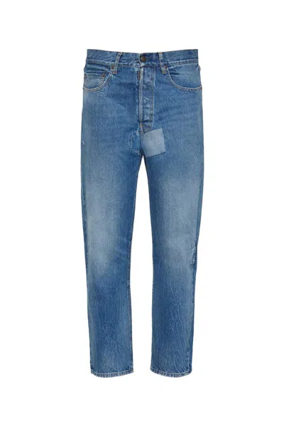 Maison Margiela Jeans With Patch In Blue