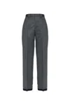 Maison Margiela Trousers With Wool Trim In Gray