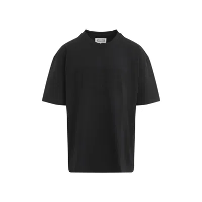 Maison Margiela Dark Grey Cotton T-shirt In Animal Print