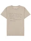 Maison Margiela Number Print Graphic Relaxed Fit T Shirt In Neutral