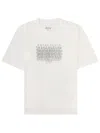 Maison Margiela Neutrals Scattered Numbers Rectangular Cotton T-shirt In White