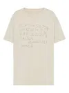 Maison Margiela Number Print Graphic Relaxed Fit T Shirt In Neutral