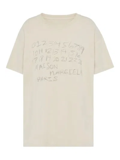 MAISON MARGIELA T-SHIRT IN COTONE NUMERIC
