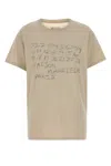 Maison Margiela Number Print Graphic Relaxed Fit T Shirt In Brown