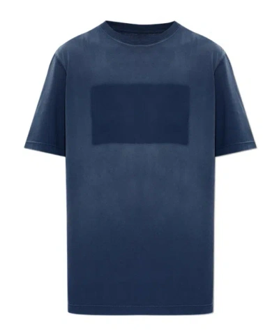 Maison Margiela T-shirt With Print In Blue