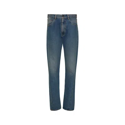 Maison Margiela Turn-up Jeans Man Blue