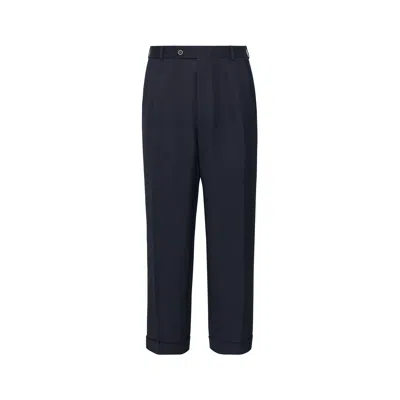 Maison Margiela Turn-up Trousers Man Blue