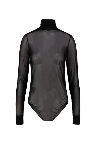 Maison Margiela Turtleneck Bodysuit Clothing In Black