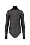 Maison Margiela Turtleneck Bodysuit Clothing In Black