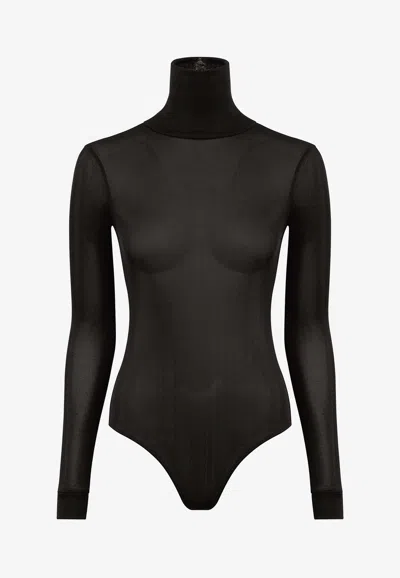 MAISON MARGIELA TURTLENECK LONG-SLEEVE BODYSUIT