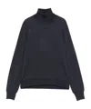Maison Margiela Turtleneck Wool Sweater In Gray